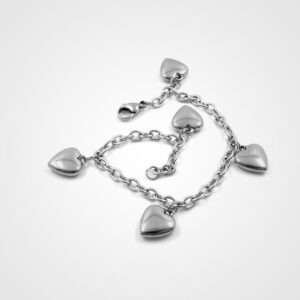 "Whispering Hearts" Adjustable Sterling Silver Bracelet with Gift Box｜Timeless Symbol of Everyday Elegance